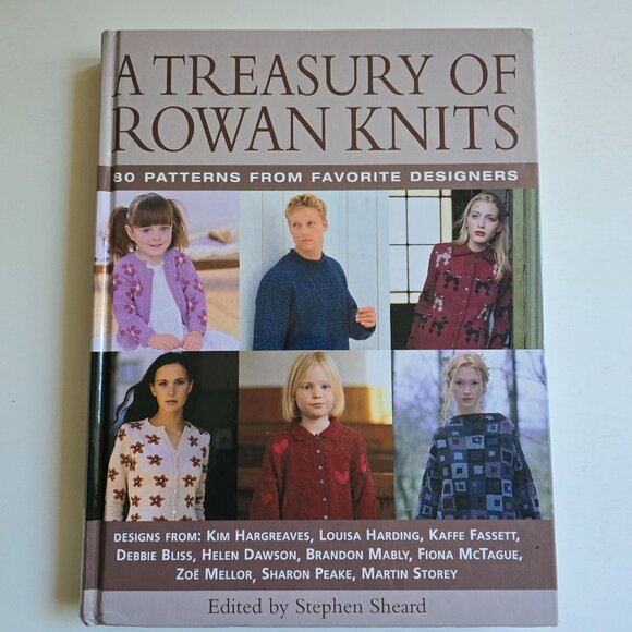 A Treasury Of Rowan Knits Edited By Stephen Sheard 80 Patterns 2002 Hardcover - Picture 4 of 4